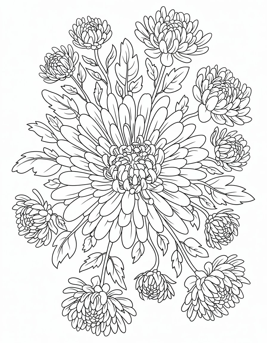 Chrysanthemum Mandala